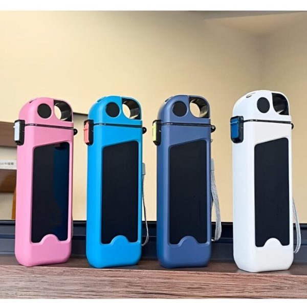 Flat-Square-Fashion-Plastic-Portable-Sports-Water-Bottle-350Ml